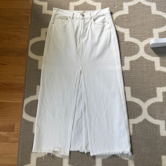 Madewell White Denim Maxi Skirt - Picture 8 of 8